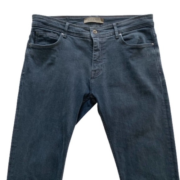 Zara Gray Relaxed Jeans - Picture 4 of 12